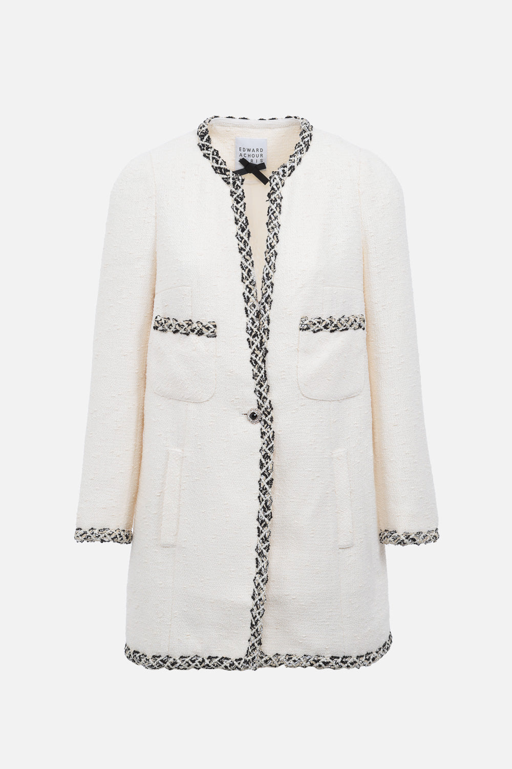 Veste longue ivoire