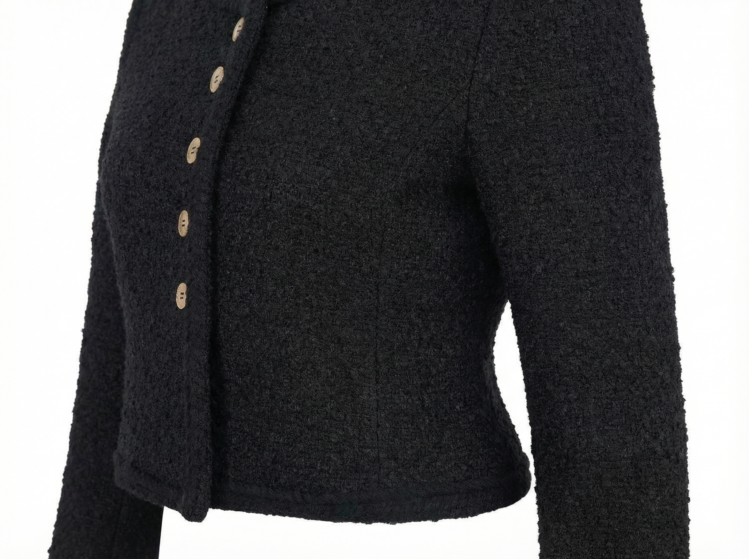 Classic Black Cropped Jacket (090128/909)