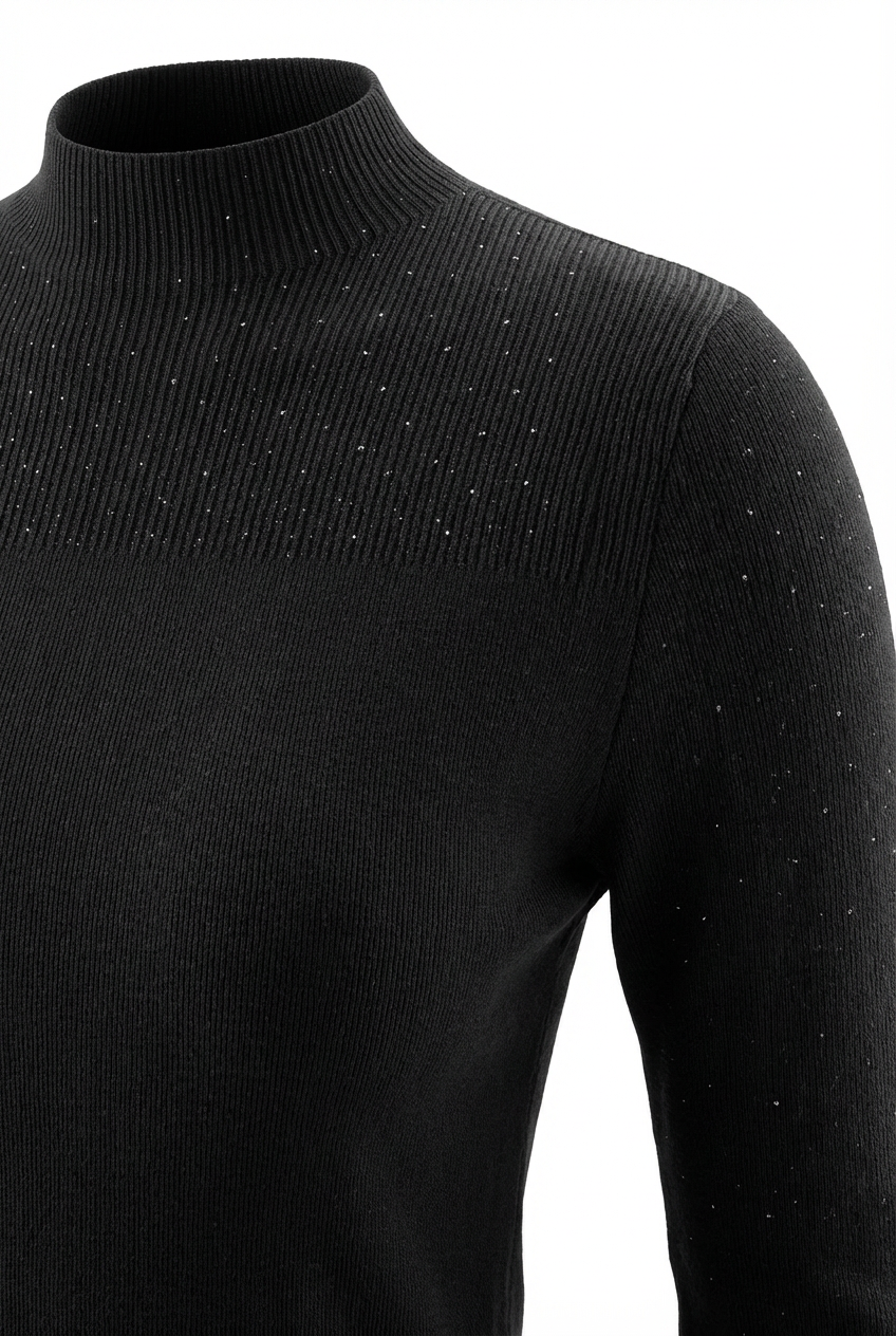 Fitted Wool Turtleneck Sweater (091504/995)