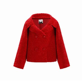 Cropped Double-Breasted Boucle Jacket