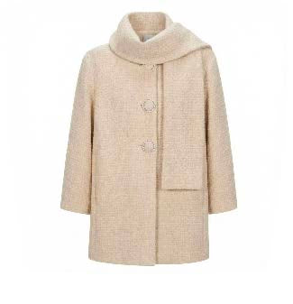 Cowl-Collar Swing Coat