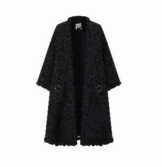 Textured Cape Coat with Ring Details