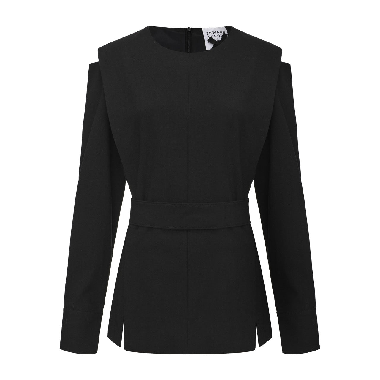 Structured symmetric-Hem Blouse