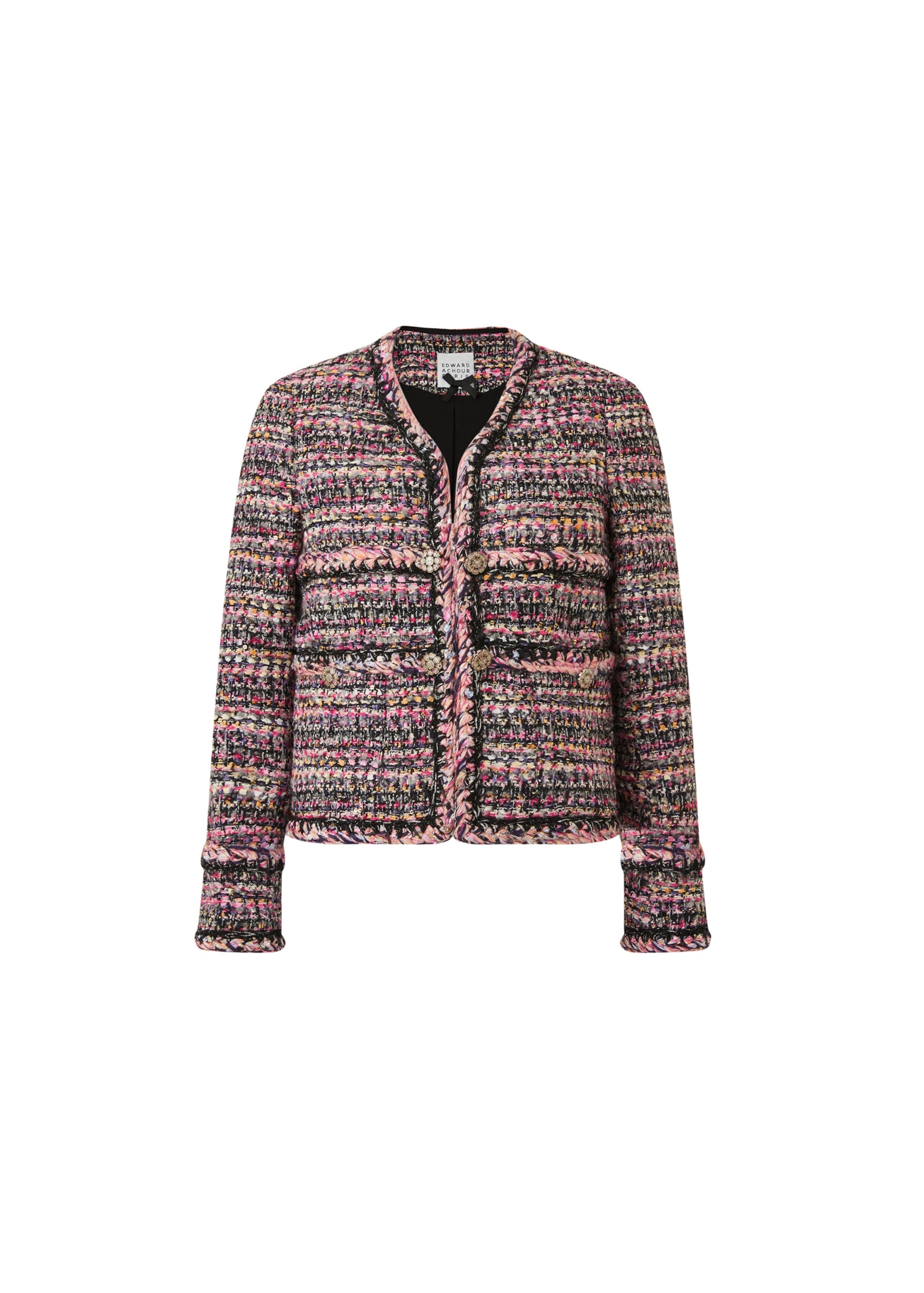 EDWARD ACHOUR ジャケット HAPPY RED AND SHOCKING PINK
