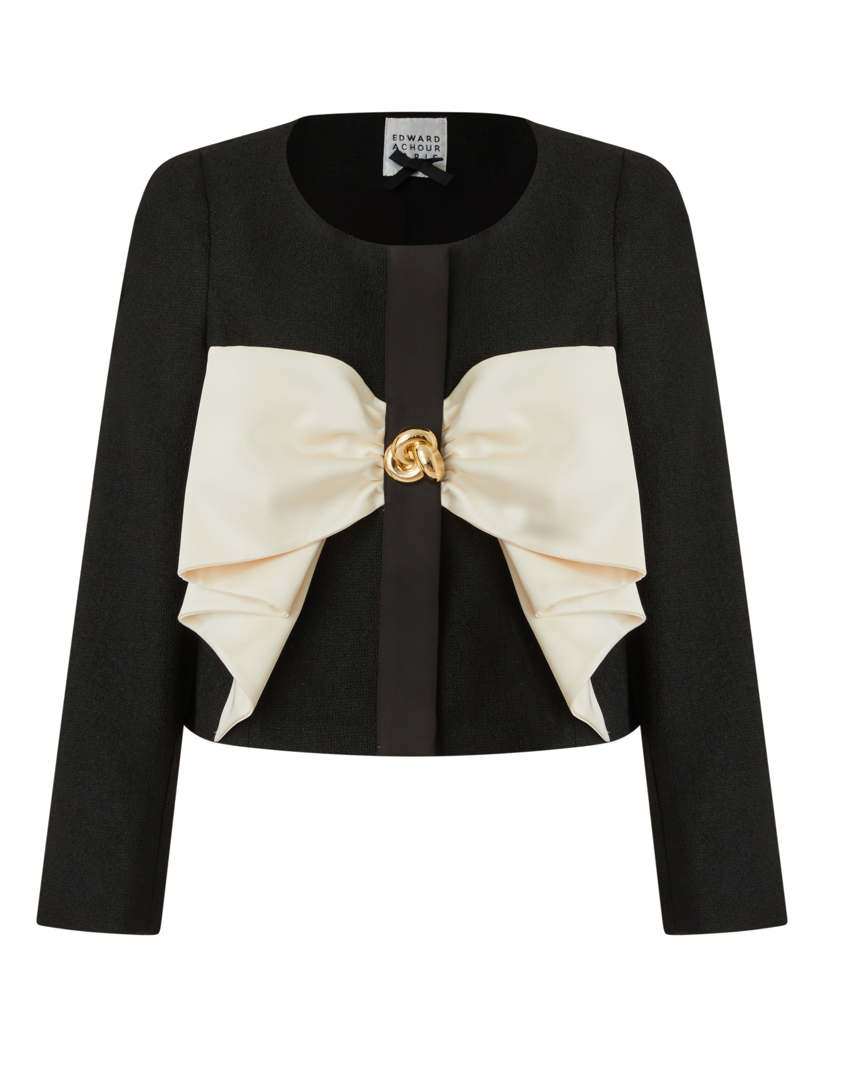 Veste Courte avec Grand Nœud Papillon et Bouton Doré (090125/934)