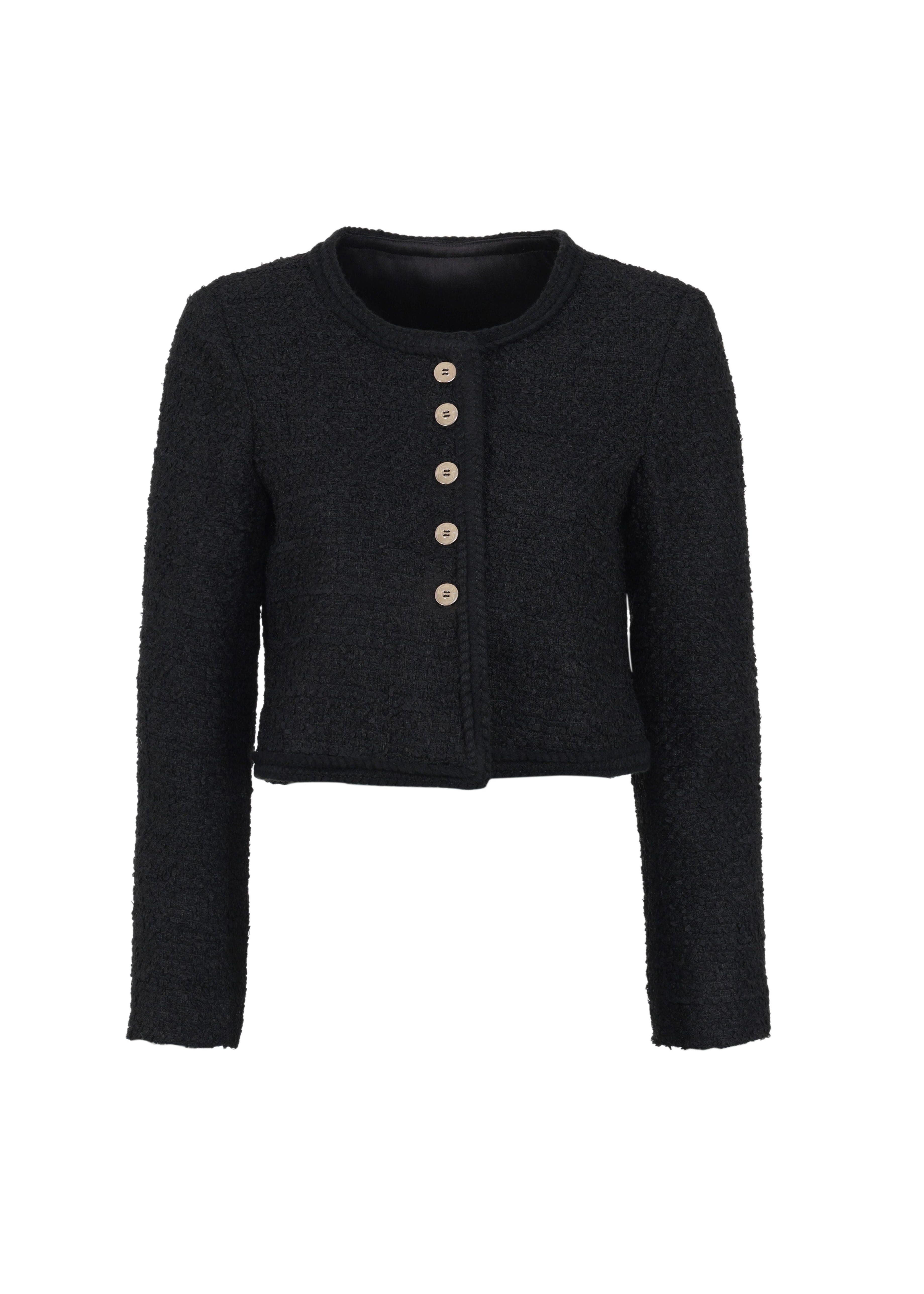 Classic Black Cropped Jacket (090128/909)