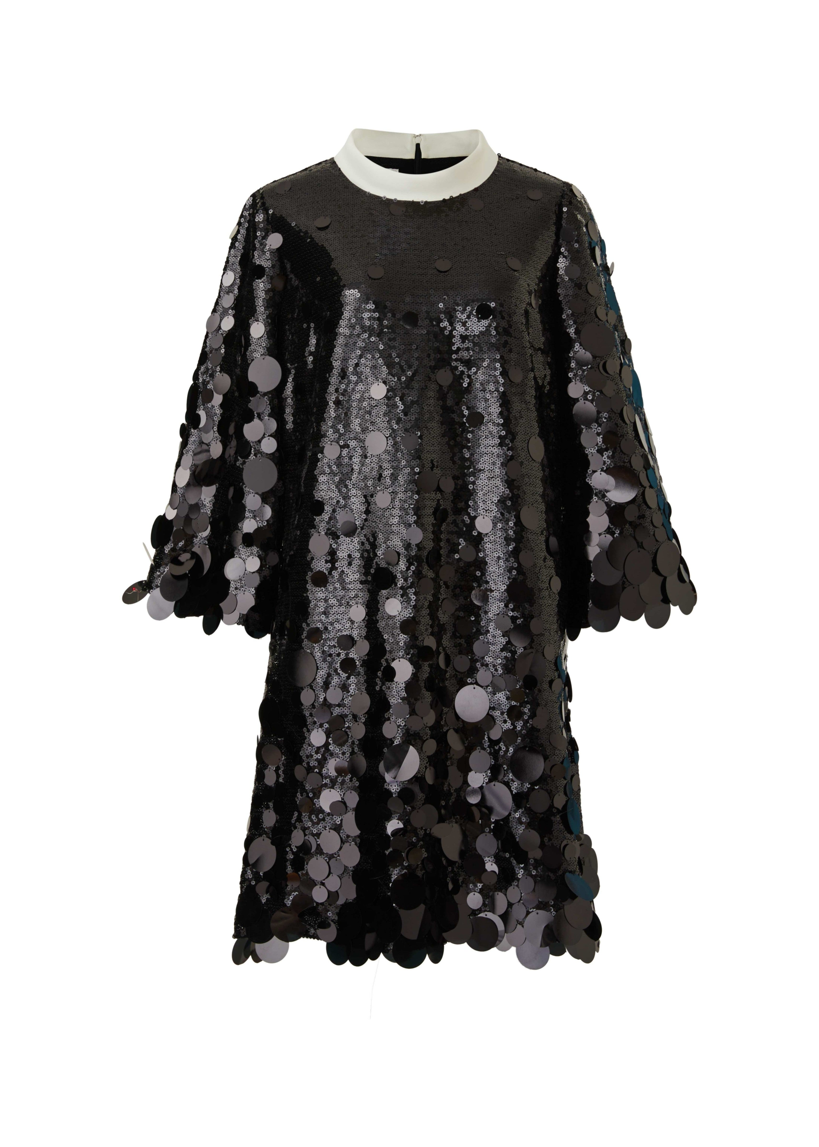 Sequin Embellished A-Line Mini Dress (090405/939)