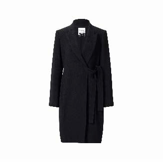Belted Tailored Wrap Coat