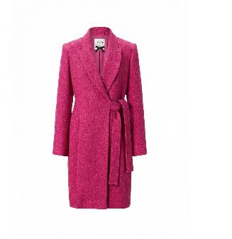 Textured Belted Midi Coat