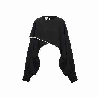 Draped Bolero with Crystal Trim