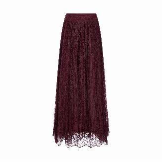 Lace Skirt with Scalloped Hem