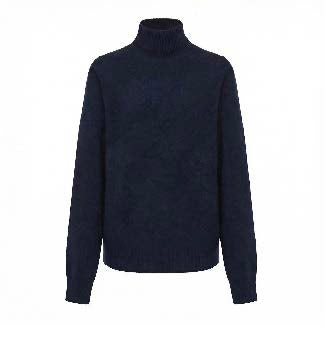 Relaxed Fine-Knit Turtleneck Sweater