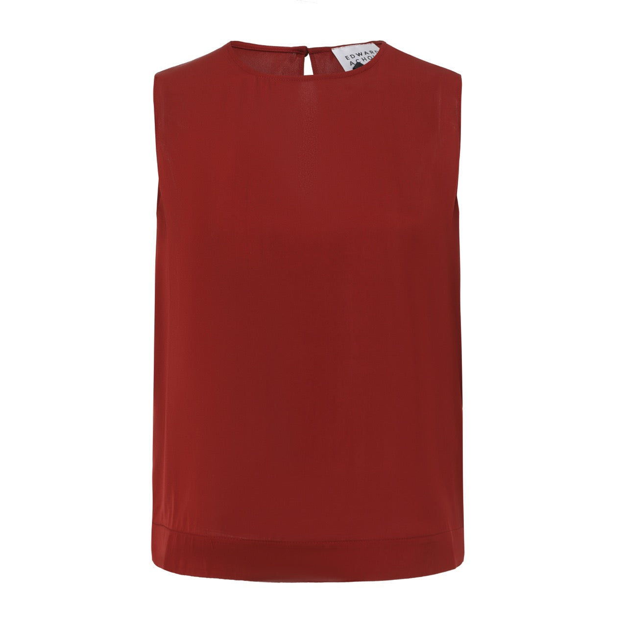 Sleeveless High-Neck Shell Top