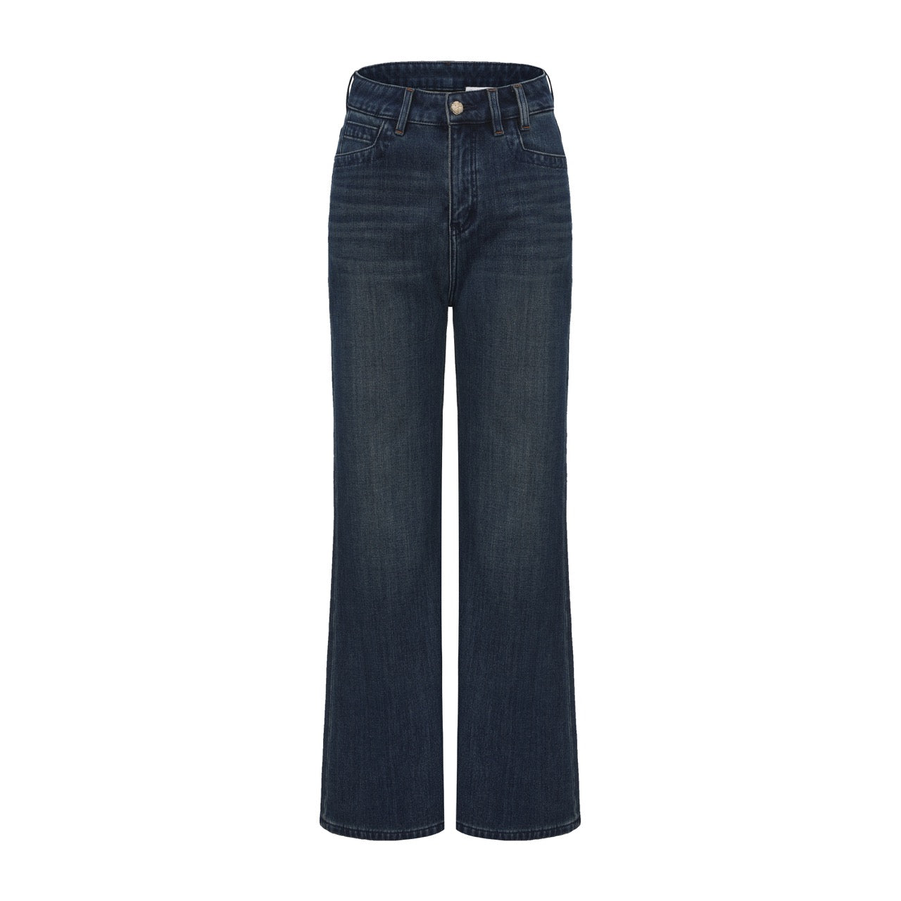 Faded Denim Flared Jeans