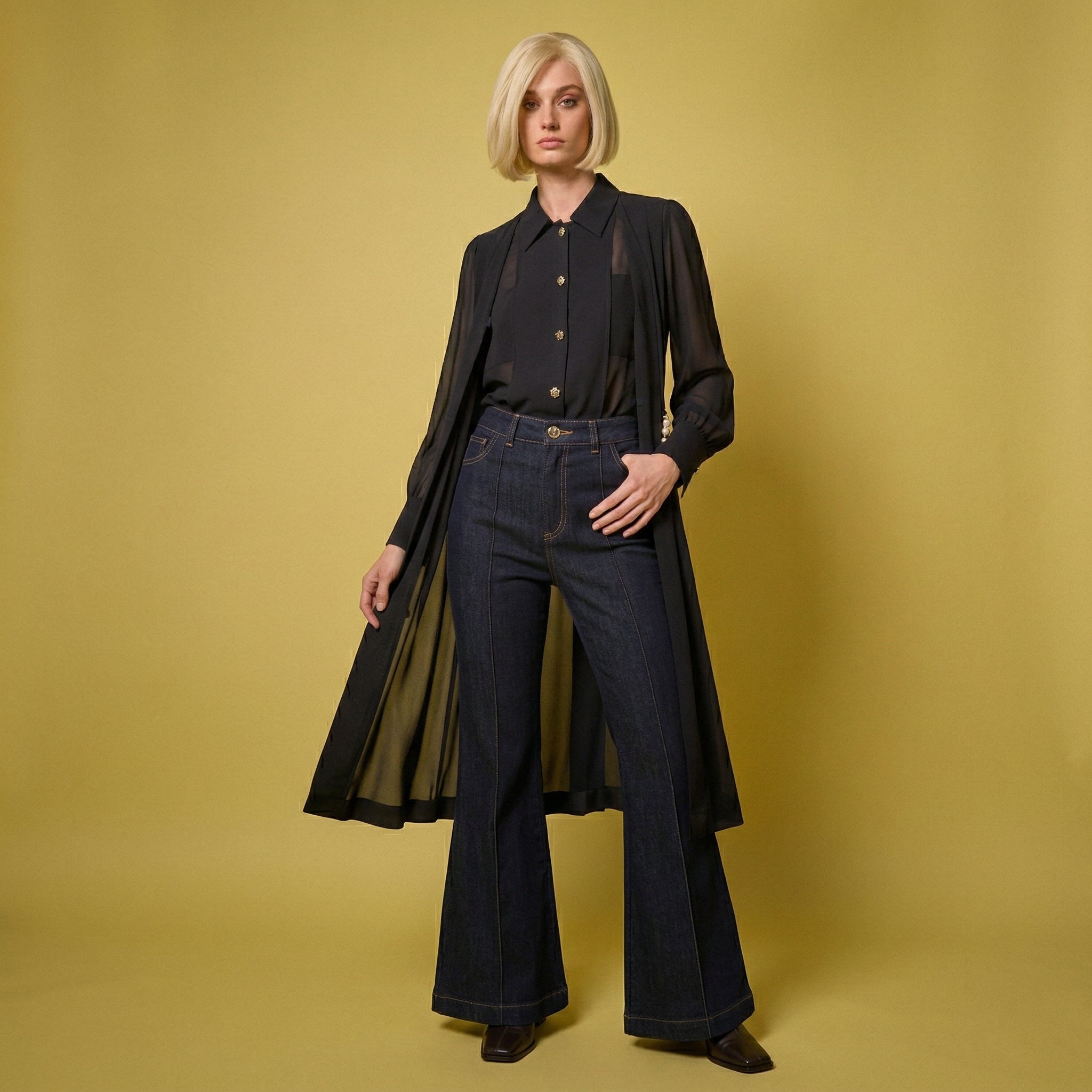 Flare Dark Denim Jeans